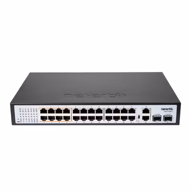 سوئیچ 28 پورت غیرمدیریتی نتربیت مدل NGS-F1028P-C
