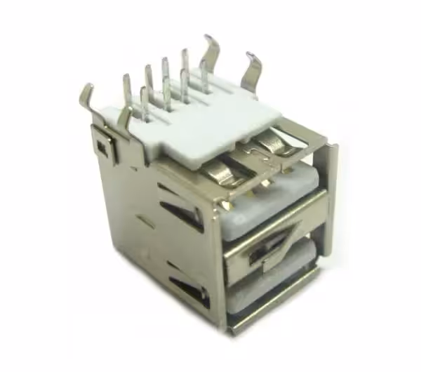 کانکتور USB مادگی تیپ A دوبل روبردی