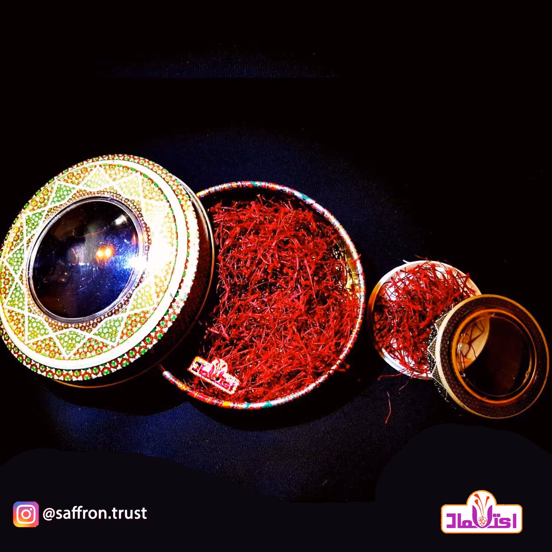 زعفران نگین سوپر صادراتی 4 گرمی اعتماد بسته بندی خاتم