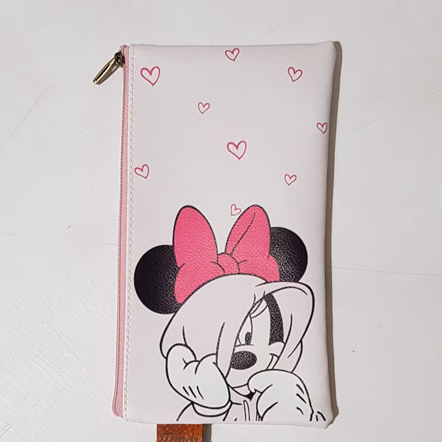 جامدادی .جامدادی تک زیپ چرم صنعتی.داخل استردوزی شده