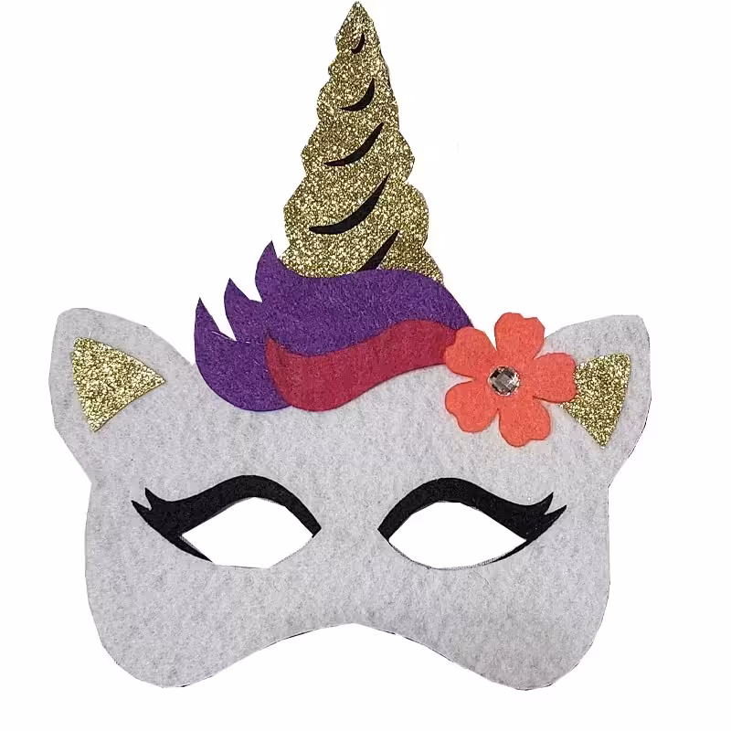 ماسک ایفای نقش مدل اسب تک شاخ طرح یونیکورن

