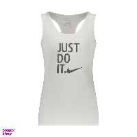 تاپ ورزشی زنانه طرح نایک مدل Just Do It کد AWT104 رنگ سفید