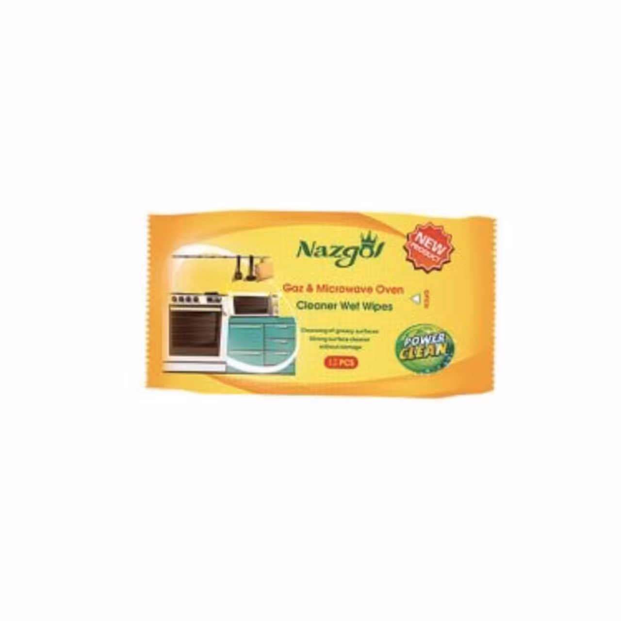 دستمال مرطوب پیلوپک گاز پاک کن نازگل بسته 12 عددی