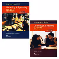 کتاب Improve Your Skills Listening and Speaking for IELTS اثر Barry Cusack انتشارات Macmillan دو جلدی