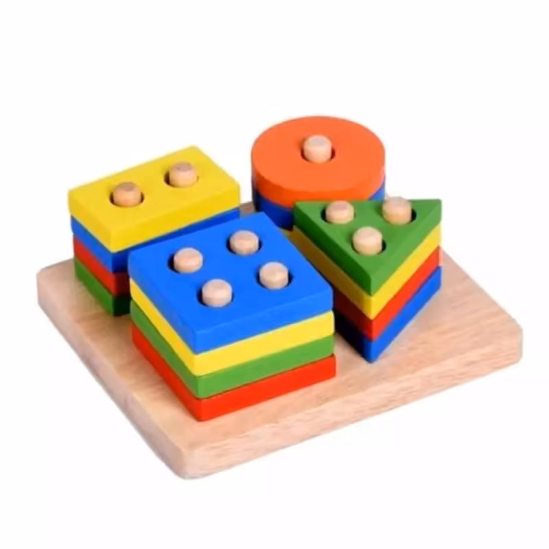 اسباب بازی مونته سوری چوبی اشکال برای 1 تا 3 سال پازل اشکال چوبی خارجی مونته سوری بازی فکری