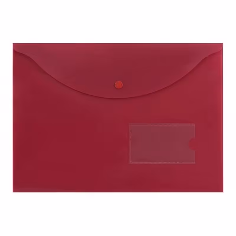 پوشه دکمه دار پاپکو رنگ ارغوانی