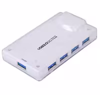 هاب 4 پورت USB3.0 با پورت شارژ همراه آداپتور مدل FN-U3H341