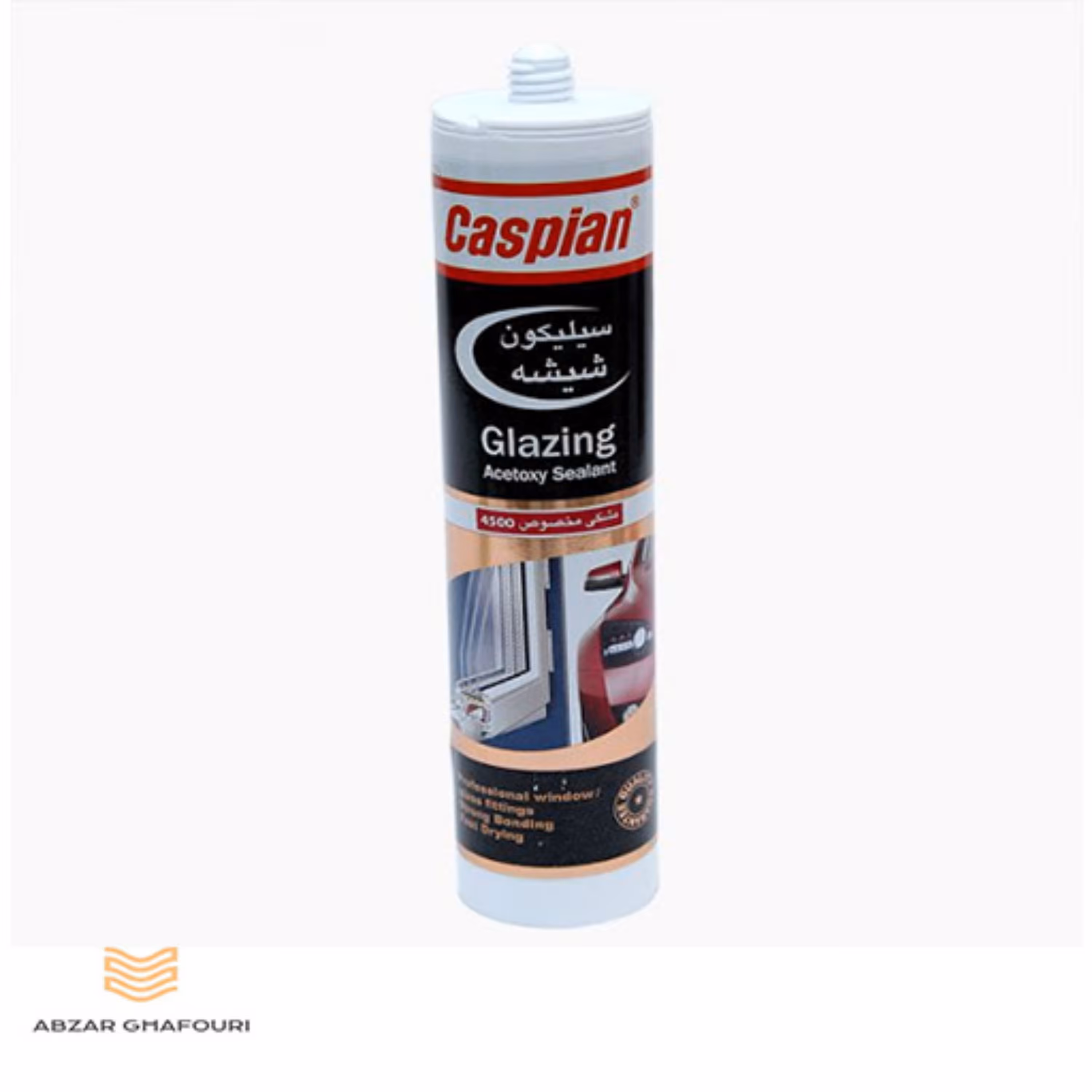 چسب سیلیکون مخصوص شیشه کاسپین