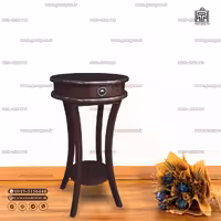 میز تلفن مدرن طرح ایفل گرد در تنوع رنگ (هزینه ارسال بصورت پس کرایه)