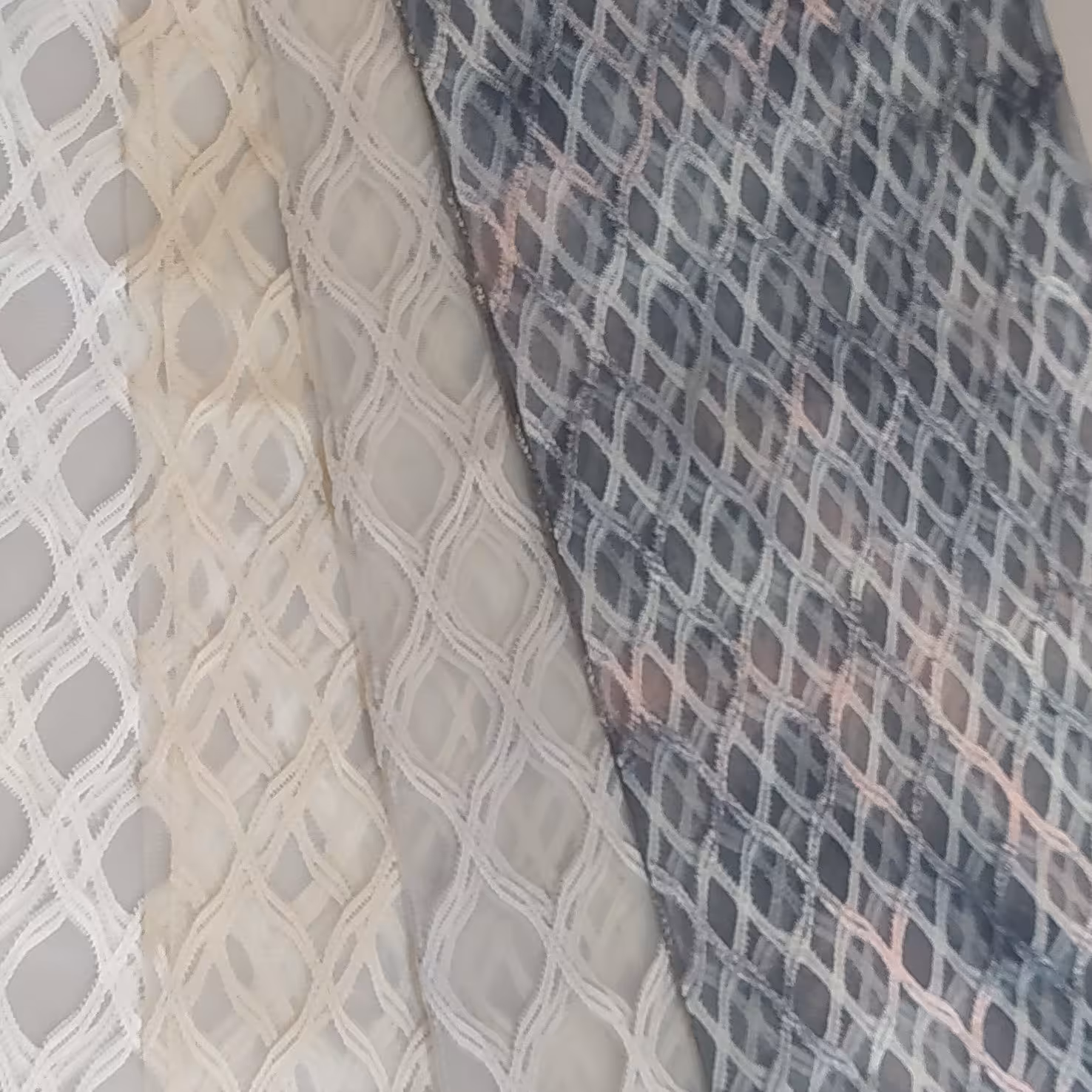 پارچه پرده  تور طرحدار 