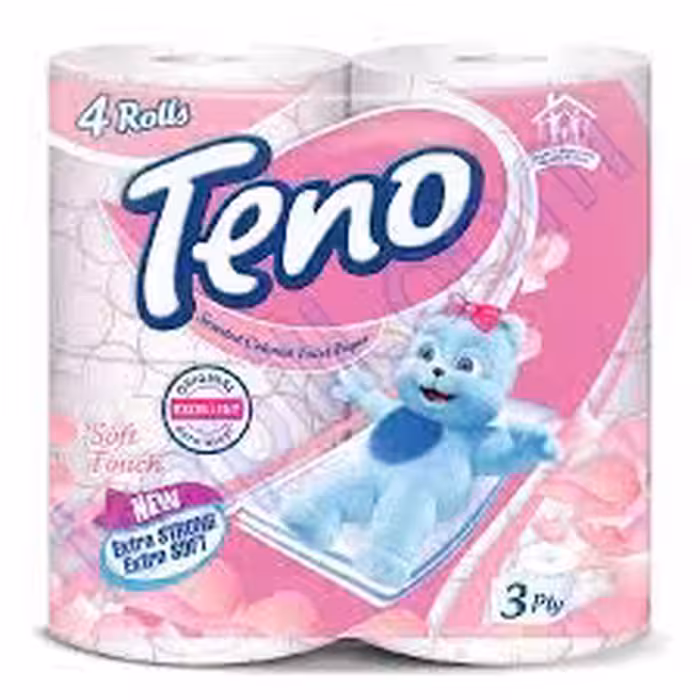 دستمال توالت حس لطیف سه لایه 2 رول تنو