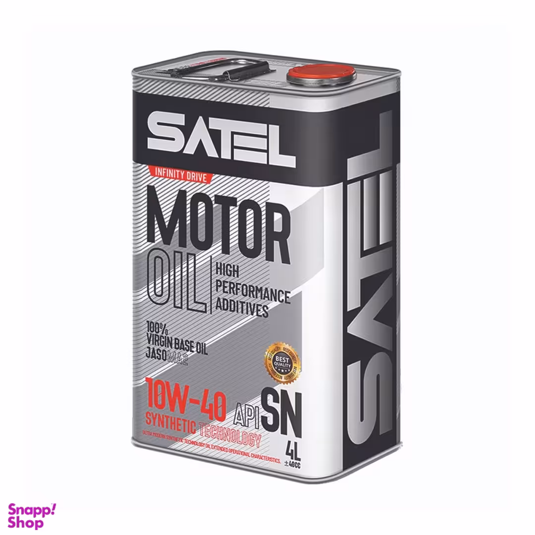 روغن موتور خودرو ساتل مدل 10W-40 SN حجم 4 لیتر