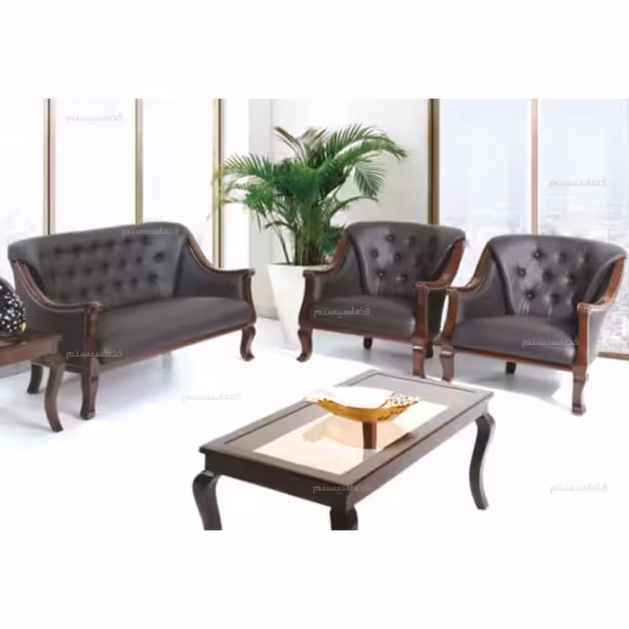 مبل چوبی اداری کلاسیک کد 719