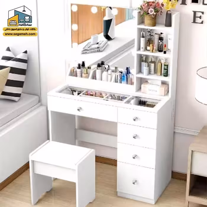 میز آرایش لامپ دار DMP241