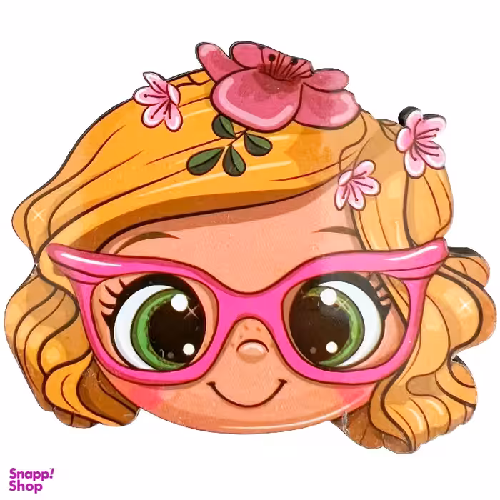 آینه دست ساز جیبی طرح موگه دختر بلا کد mouge.1 رنگ صورتی