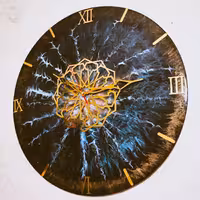 ساعت رزینی طرح پرتو  خورشیدی