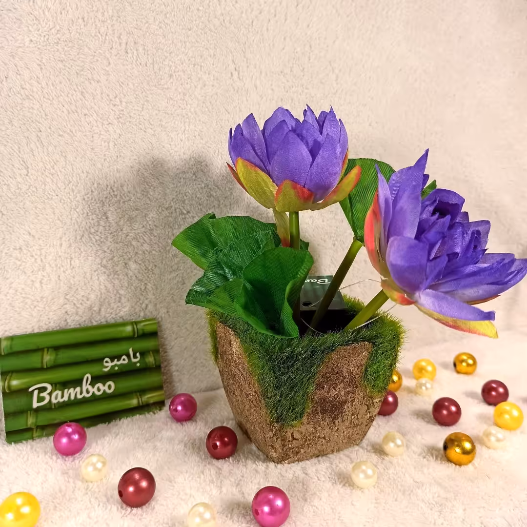 گل زیبا باگلدان مصنوعی طرح ایکیا 