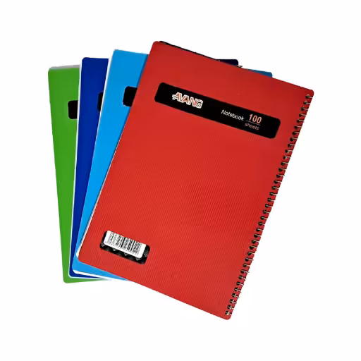 دفتر 100 برگ تک سیم استریپ آونگ