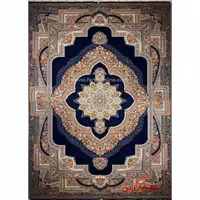 فرش ماشینی شاهکار صفویه 4740 سرمه ای