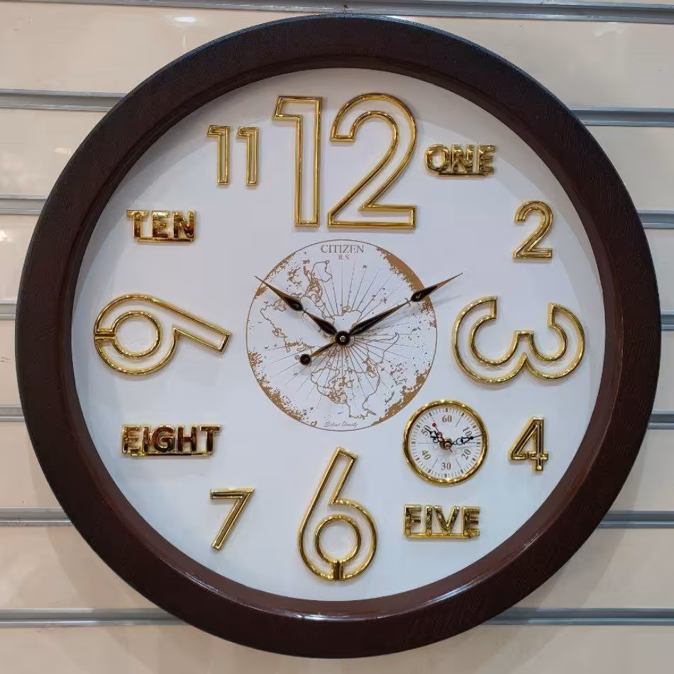 ساعت دیواری سیتیزن گرد  مدل ال اس طرح کره 