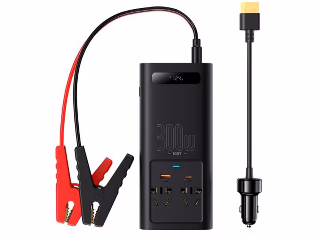 اینورتر برق 220 ولت 300 وات بیسوس Baseus IGBT Power Inverter 300W CGNB010101