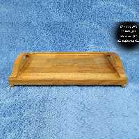 سینی چوبی 36 سانت دسته دار MGM کد 11046 با چوب راش گرجستانی