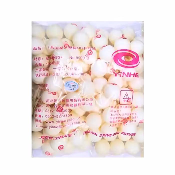 توپ پینگ پنگ یینهه جعبه صورتی یک ستاره بسته 100 تایی