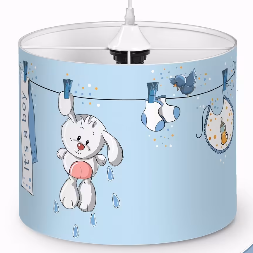 لوستر اتاق کودک طرح خرگوش بند رخت کد 3334