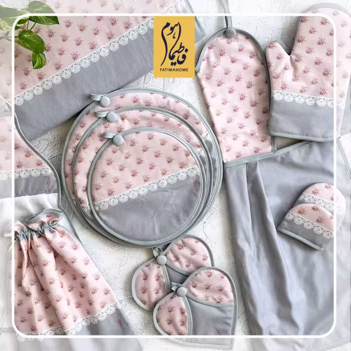 سرویس آشپزخانه مخمل 13 تکه طرح 39 مدل همتا