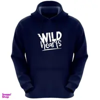هودی مردانه طرح WILD کدK244 رنگ سرمه ای
