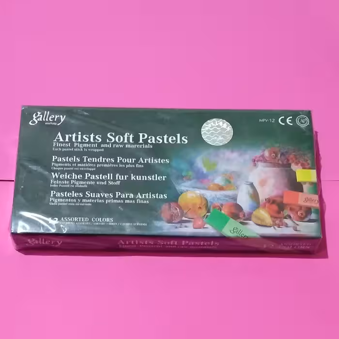 پاستل گچی 12 رنگ گالری برند گالری