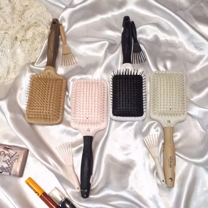 برس طرح چوب مو با یه تیر دو نشون بزن همراه دم باریک برای تقسیم مو