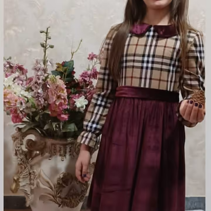 پیراهن ساده و شیک  دخترانه