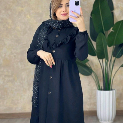 تونیک مانتویی عروسکی سینه چیندار