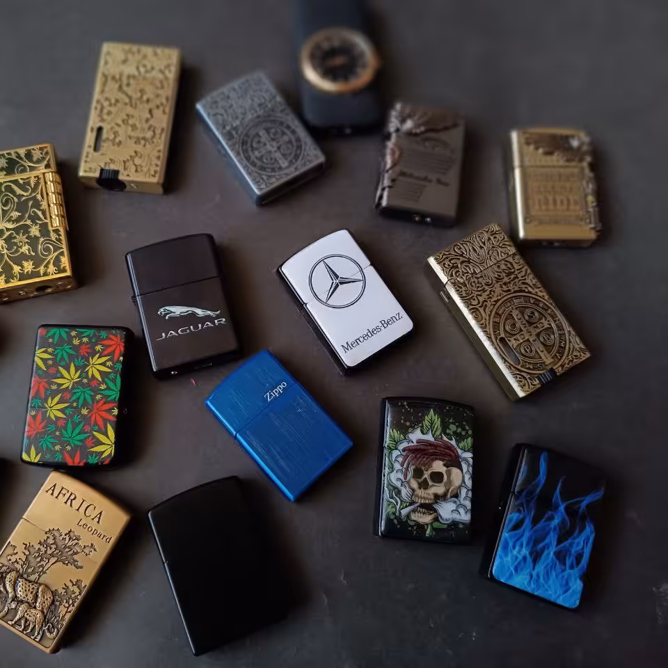 فندک گازی ساده و طرح دار