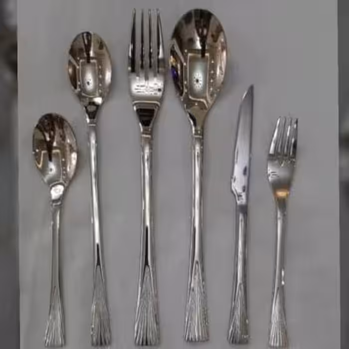 سرویس قاشق و چنگال 24 نفره 120 پارچه یونیک اصل درجه یک پرطاووسی