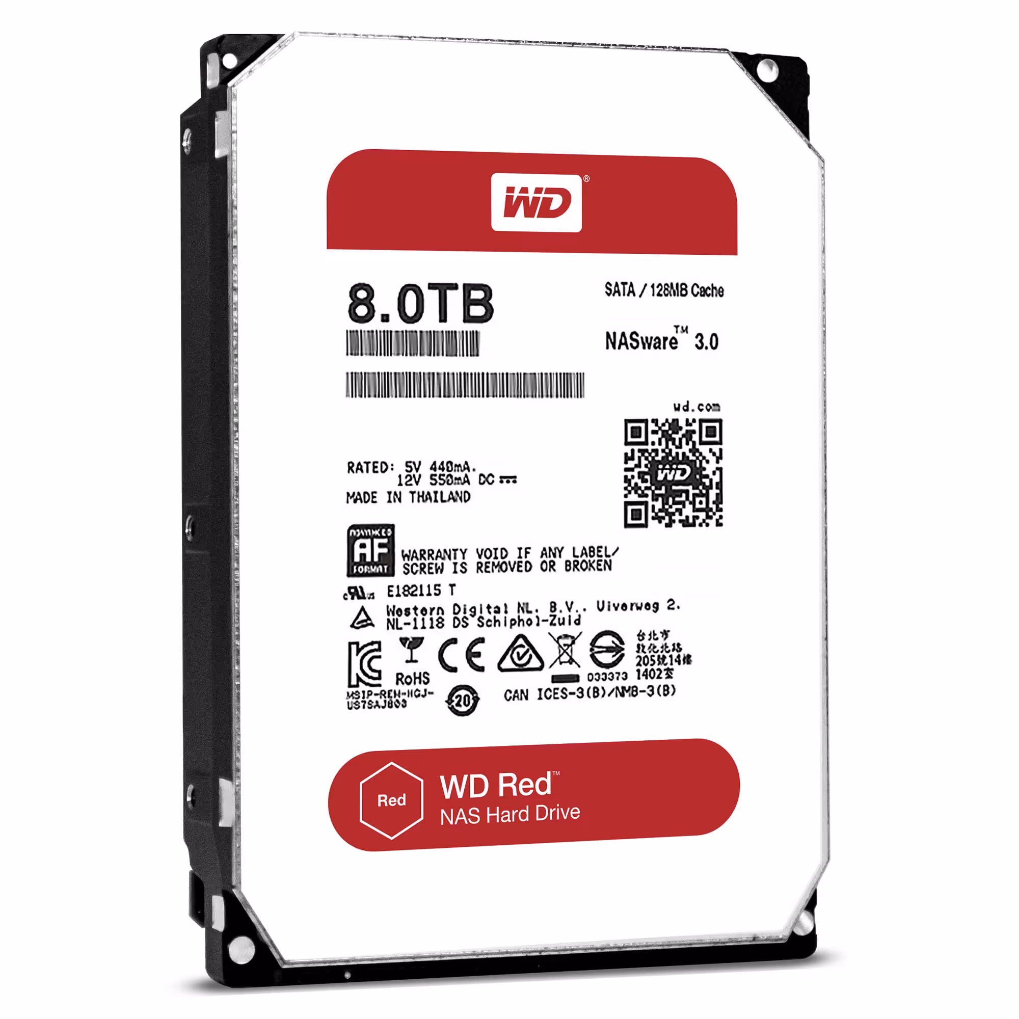 هارد دیسک اینترنال وسترن دیجیتال مدل WD80EFZX- ظرفیت 8 ترابایت