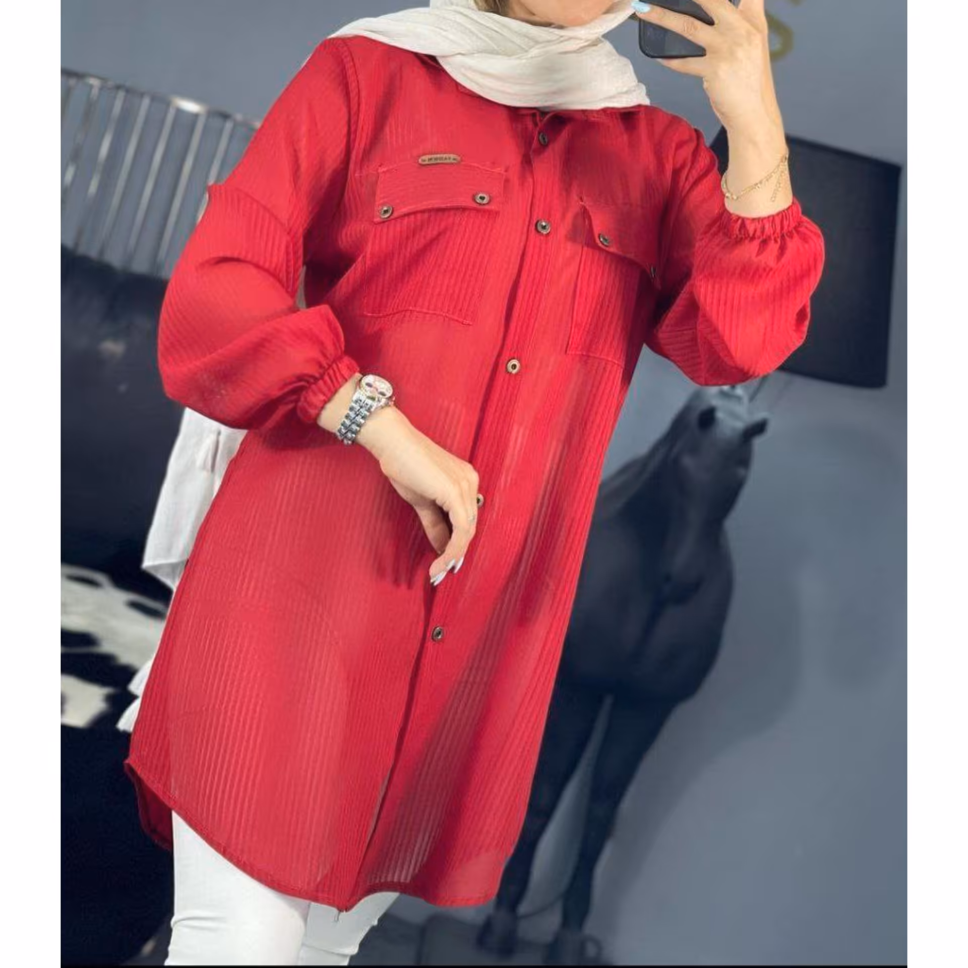 مانتو حریر ارغوان
