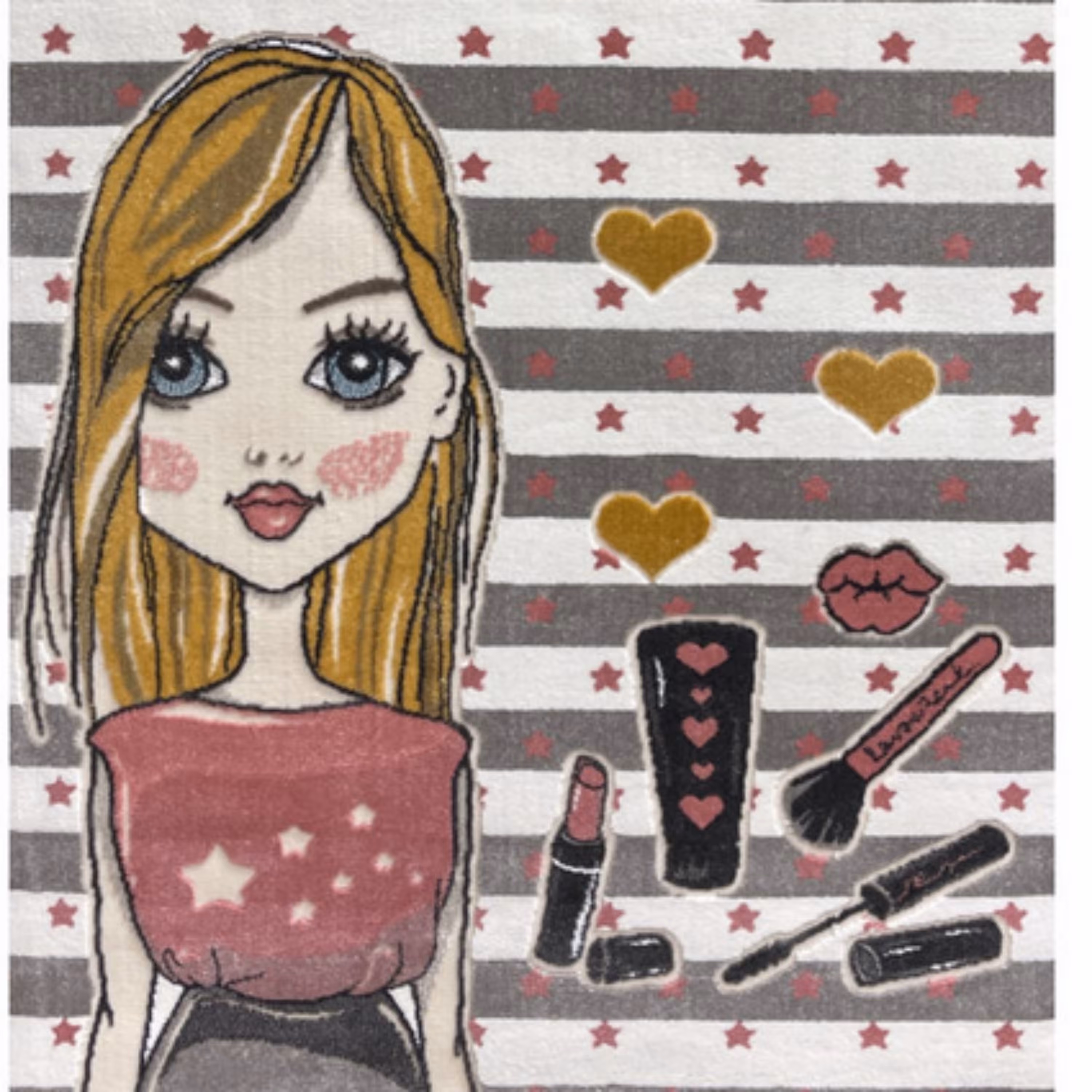 فرش ماشینی آرمانی(شش متری2در3)مدل اتاق کودک طرح دخترانه 326