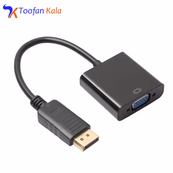 مبدل Display Port به VGA مدل D