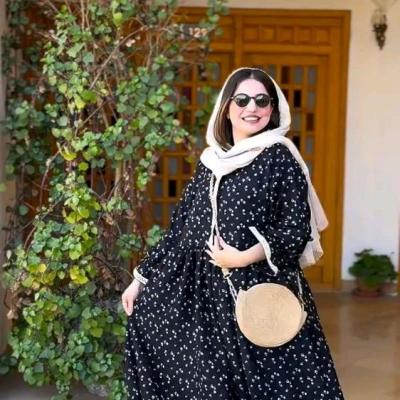 پیراهن ساحلی زنانه شانتون مدل چین چین گلبرگ