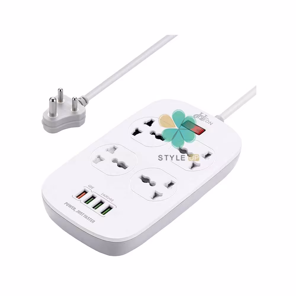 چند راهی برق ال دینیو مدل Ldnio 4 Port 4 USB