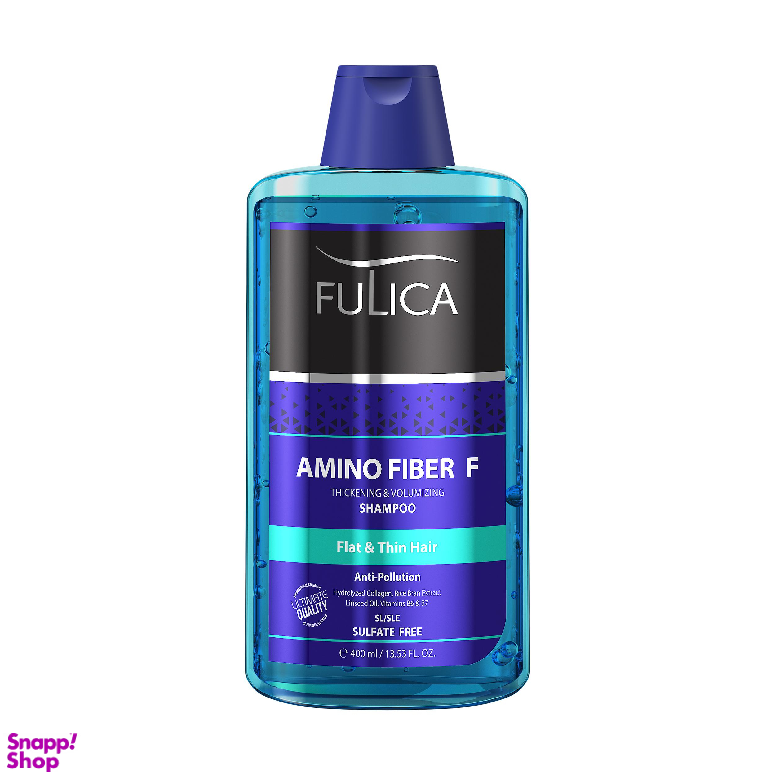 شامپو مو فولیکا مدل Amino Fiber حجم 400 میلی‌ لیتر