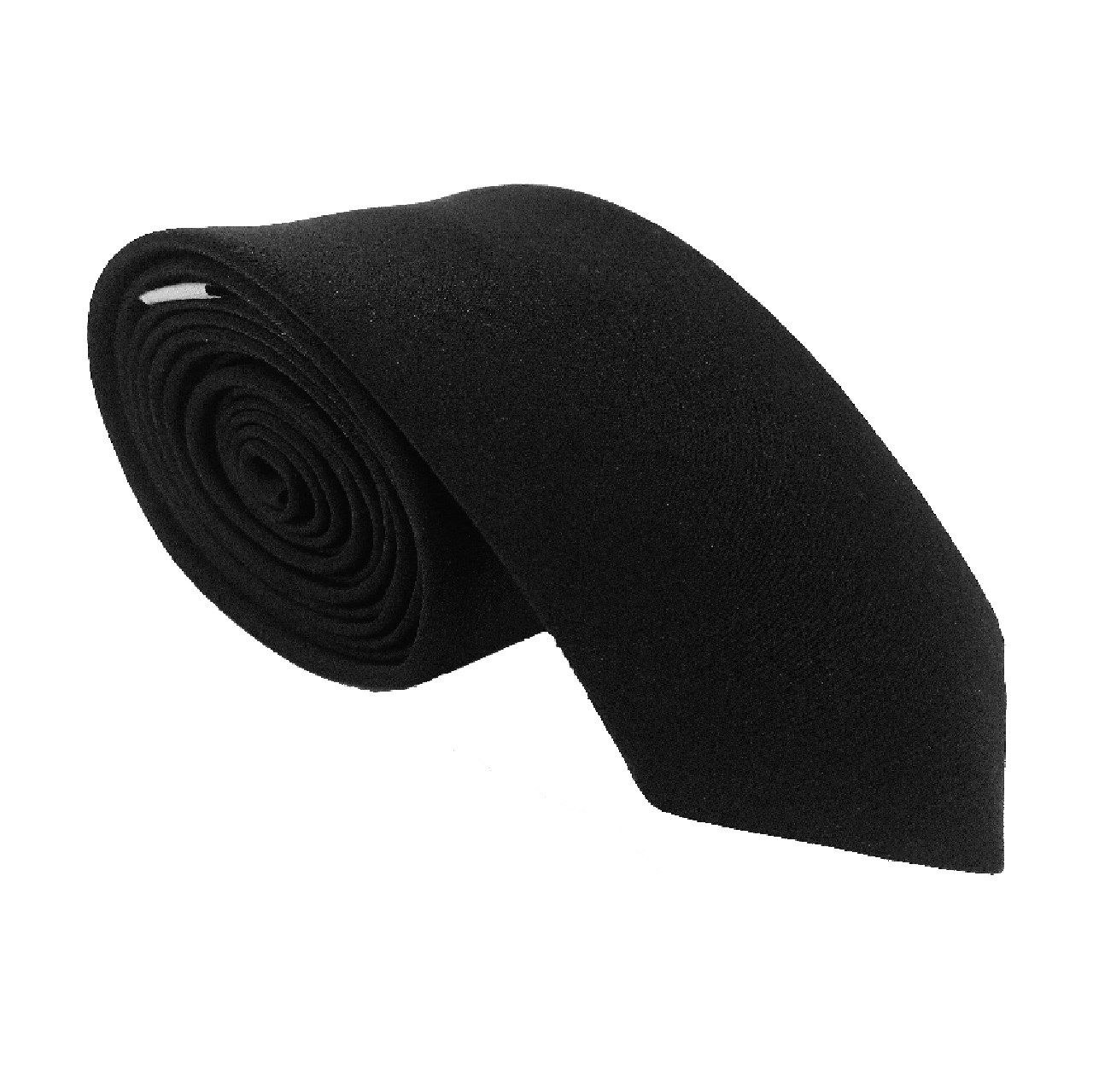 کراوات ساتن مشکی مدل hex-black