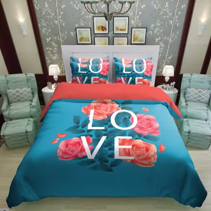 سرویس روتختی 2 نفره تنسل چاپی برندترک لند(Turk Land) rs 106