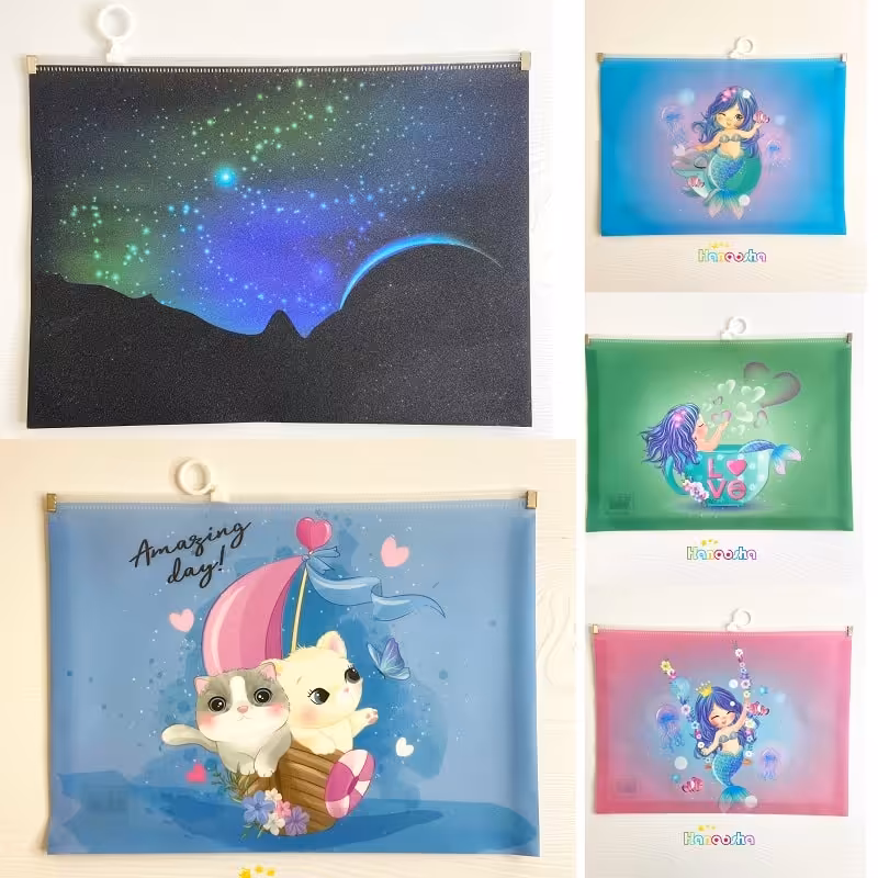 پوشه زیپ دار فانتزی شاین سایز A4