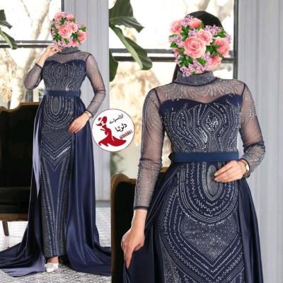 پیراهن شب زنانه غواصی گرم بالا و ساتن آمریکایی