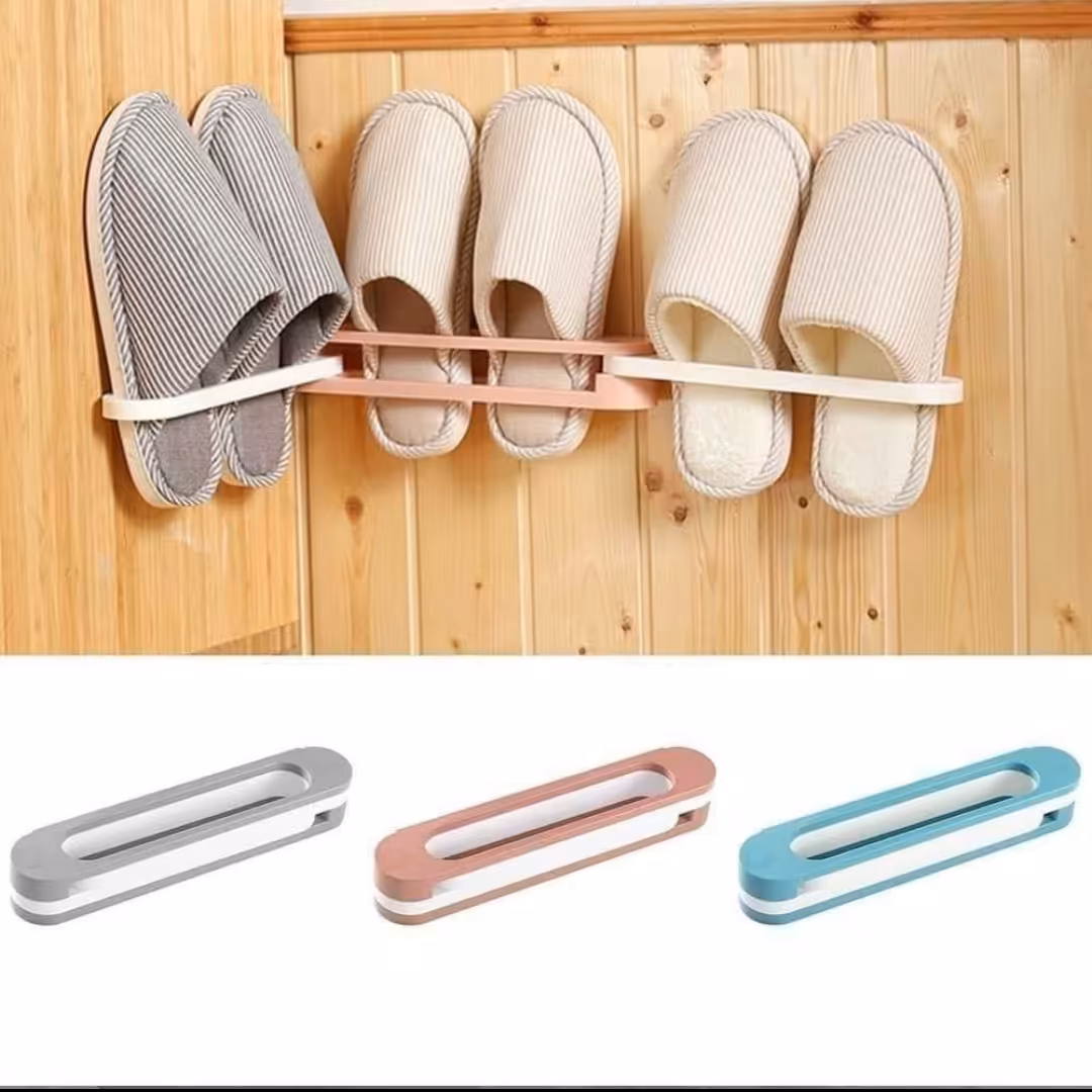 نگهدارنده دمپایی دیواری 3تایی