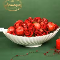 کشکول لبه طلایی چینی لمون ، کشکول پذیرایی ، چینی لیمون ، میوه خوری ، آجیل خوری ، کاسه سالاد، سوپ خوری، چینی آراد،پسکرایه