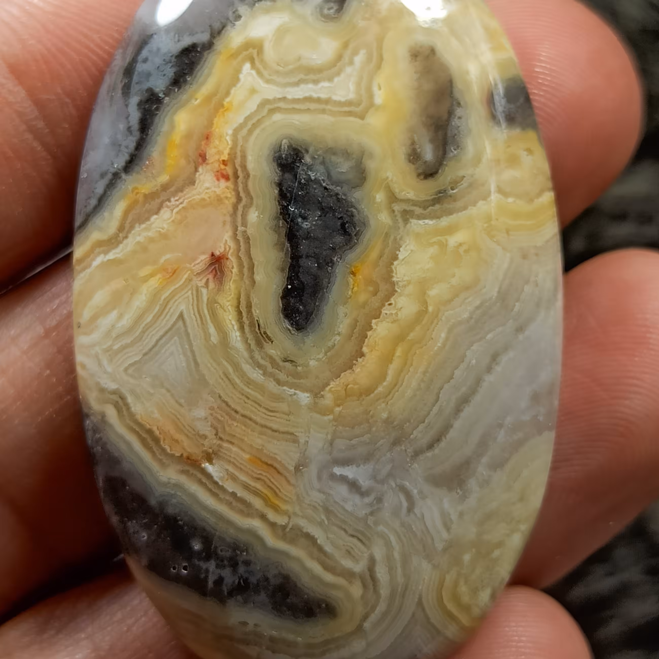 عقیق کریزی لیس کلکسیونی  کد 18